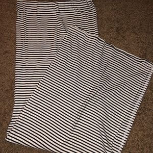 Long striped skirt